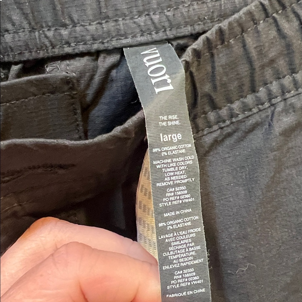 VUORI THE RISE THE SHINE WOMENS SZ L V416 JOGGER PANTS WITH DRAWSTRING EUC - Picture 3 of 6